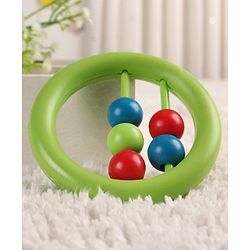 Babyhug Beads Rattle Red - Length 9 cm