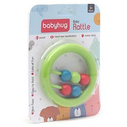 Babyhug Beads Rattle Red - Length 9 cm