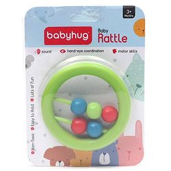Babyhug Beads Rattle Red - Length 9 cm