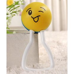 Babyhug Joy Rattle with Vibrant Color & Delightful Rattling Sound|Lightweight, Easy-to-Hold Rattle for Sensory|Motor Skill & Cognitive Development|Safe & Durable Material|3+ Months|BIS|Yellow & Blue