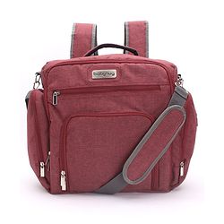 Babyhug Multipurpose Backpack Style Diaper Bag - Maroon