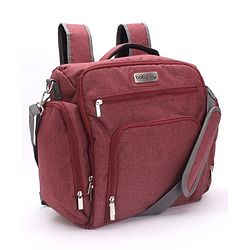 Babyhug Multipurpose Backpack Style Diaper Bag - Maroon