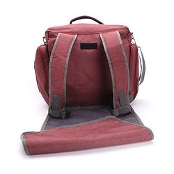 Babyhug Multipurpose Backpack Style Diaper Bag - Maroon
