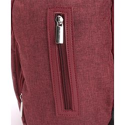 Babyhug Multipurpose Backpack Style Diaper Bag - Maroon
