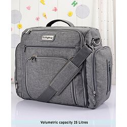Babyhug Multipurpose Backpack Style Diaper Bag - Grey