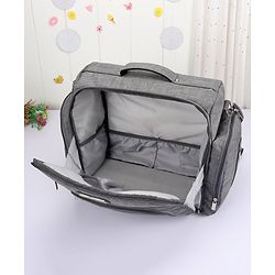 Babyhug Multipurpose Backpack Style Diaper Bag - Grey