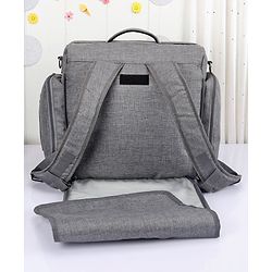 Babyhug Multipurpose Backpack Style Diaper Bag - Grey