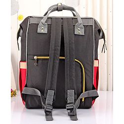 Babyhug Backpack Style Diaper Bag - Red Black