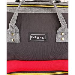 Babyhug Backpack Style Diaper Bag - Red Black