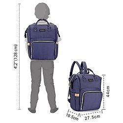 Babyhug Backpack Style Diaper Bag - Red Black