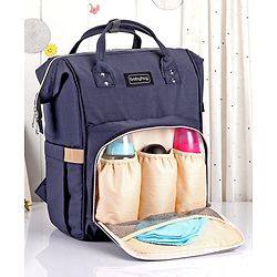 Babyhug Backpack Style Diaper Bag - Red Black