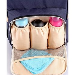 Babyhug Backpack Style Diaper Bag - Red Black