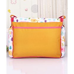 Babyhug Winsome Diaper Bag Elephant Print - Yellow