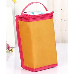 Babyhug Winsome Diaper Bag Elephant Print - Yellow