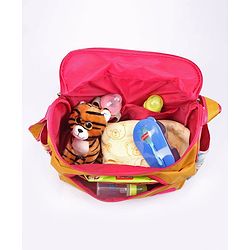 Babyhug Winsome Diaper Bag Elephant Print - Yellow