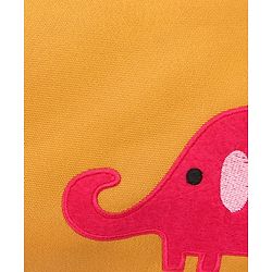 Babyhug Winsome Diaper Bag Elephant Print - Yellow