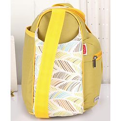 Babyhug Winsome Diaper Bag Giraffe Print - Dark Green