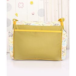 Babyhug Winsome Diaper Bag Giraffe Print - Dark Green