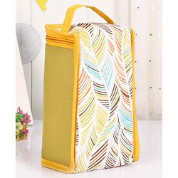 Babyhug Winsome Diaper Bag Giraffe Print - Dark Green