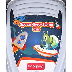 Babyhug Space Gyro Swing Car - Grey