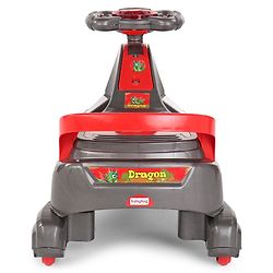 Babyhug Dragon Gyro Swing Car - Grey Red