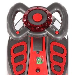 Babyhug Dragon Gyro Swing Car - Grey Red