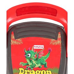 Babyhug Dragon Gyro Swing Car - Grey Red