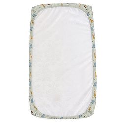 Babyhug Premium Cotton Head Support Bumper with Fitted Sheet for Cradle - Jungle Safari Theme