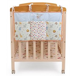 Babyhug Premium Cotton Jungle Safari Bed Organiser