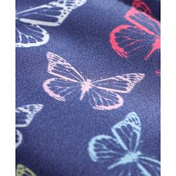 Babyhug Full Sleeves Hooded Jacket Allover Printed - Blue