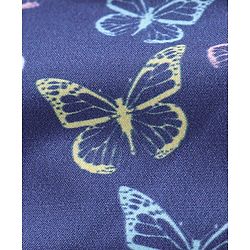 Babyhug Full Sleeves Hooded Jacket Allover Printed - Blue