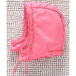 Babyhug Full Sleeves Padded Winter Jacket With Detachable Hood - Pink
