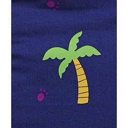 Babyhug Cotton Bedding Set with Mosquito Net Dino Kingdom Print - Navy Blue