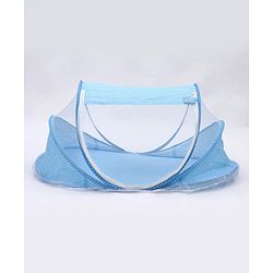 Babyhug Portable Mosquito Net with Matress  - Blue