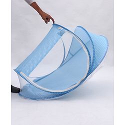 Babyhug Portable Mosquito Net with Matress  - Blue
