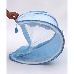 Babyhug Portable Mosquito Net with Matress  - Blue