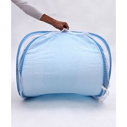 Babyhug Portable Mosquito Net with Matress  - Blue