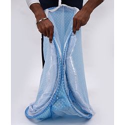 Babyhug Portable Mosquito Net with Matress  - Blue