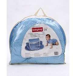 Babyhug Portable Mosquito Net with Matress  - Blue