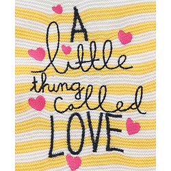 Babyhug Full Sleeves Stripe Sweater Text & Heart Embroidery - White Yellow