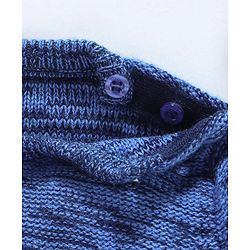 Babyhug Full Sleeves Sweater Team 10 Patch - Blue