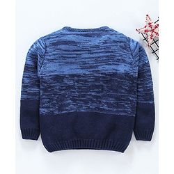 Babyhug Full Sleeves Sweater Team 10 Patch - Blue