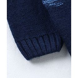 Babyhug Full Sleeves Sweater Team 10 Patch - Blue