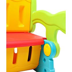 Babyhug Multifunction Chair Cum Study Table - Multicolor| Easy to Assemble| Light Weight| Indoor & Outdoor Use