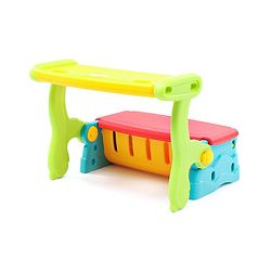 Babyhug Multifunction Chair Cum Study Table - Multicolor| Easy to Assemble| Light Weight| Indoor & Outdoor Use