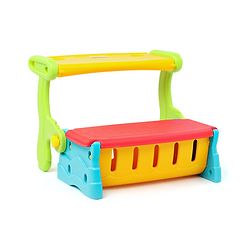 Babyhug Multifunction Chair Cum Study Table - Multicolor| Easy to Assemble| Light Weight| Indoor & Outdoor Use