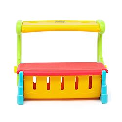 Babyhug Multifunction Chair Cum Study Table - Multicolor| Easy to Assemble| Light Weight| Indoor & Outdoor Use