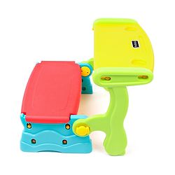 Babyhug Multifunction Chair Cum Study Table - Multicolor| Easy to Assemble| Light Weight| Indoor & Outdoor Use