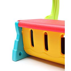 Babyhug Multifunction Chair Cum Study Table - Multicolor| Easy to Assemble| Light Weight| Indoor & Outdoor Use