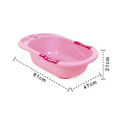 Babyhug Large Baby Bath Tub Cartoon Print - Pink